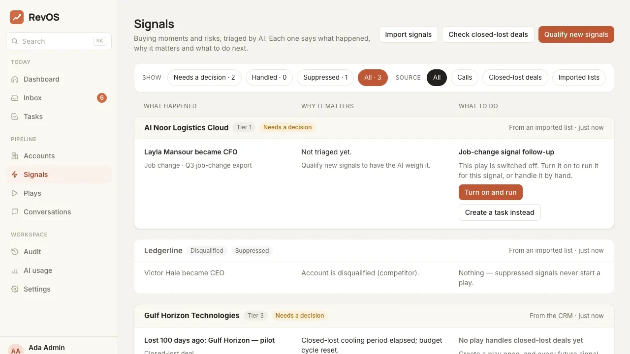RevOS signals: what happened, why it matters, what to do